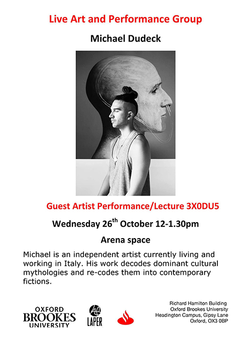 Live art and performance group poster